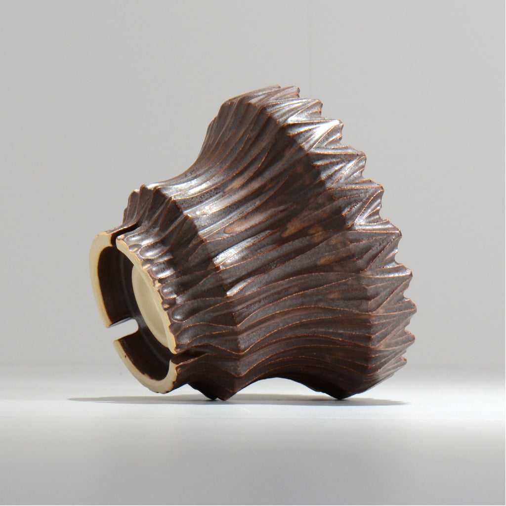 中野 明彦 / KIRIKO‗n10 / 約 φ15cm / L / ダークブラウン / 植木鉢