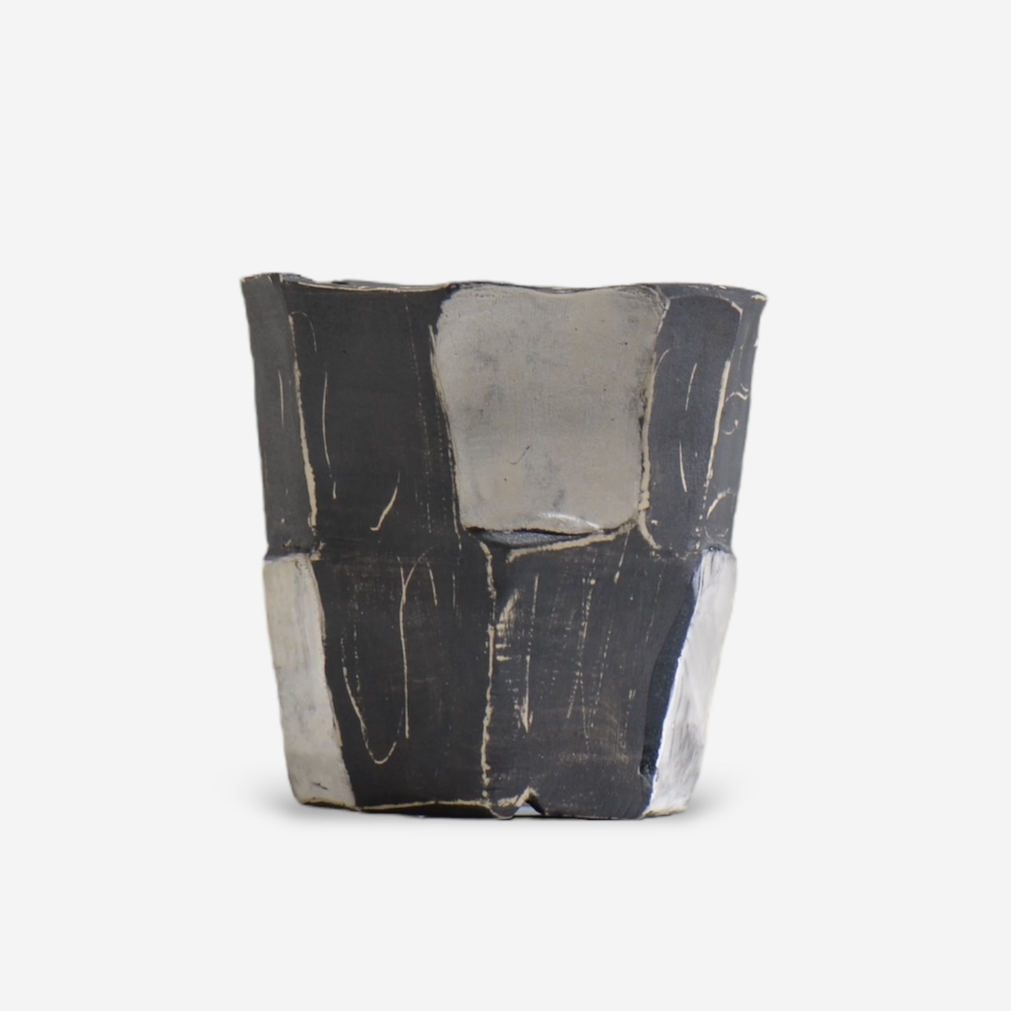 東絵里 kurogane02_01 / 銀彩 / M / 約φ10cm / 植木鉢