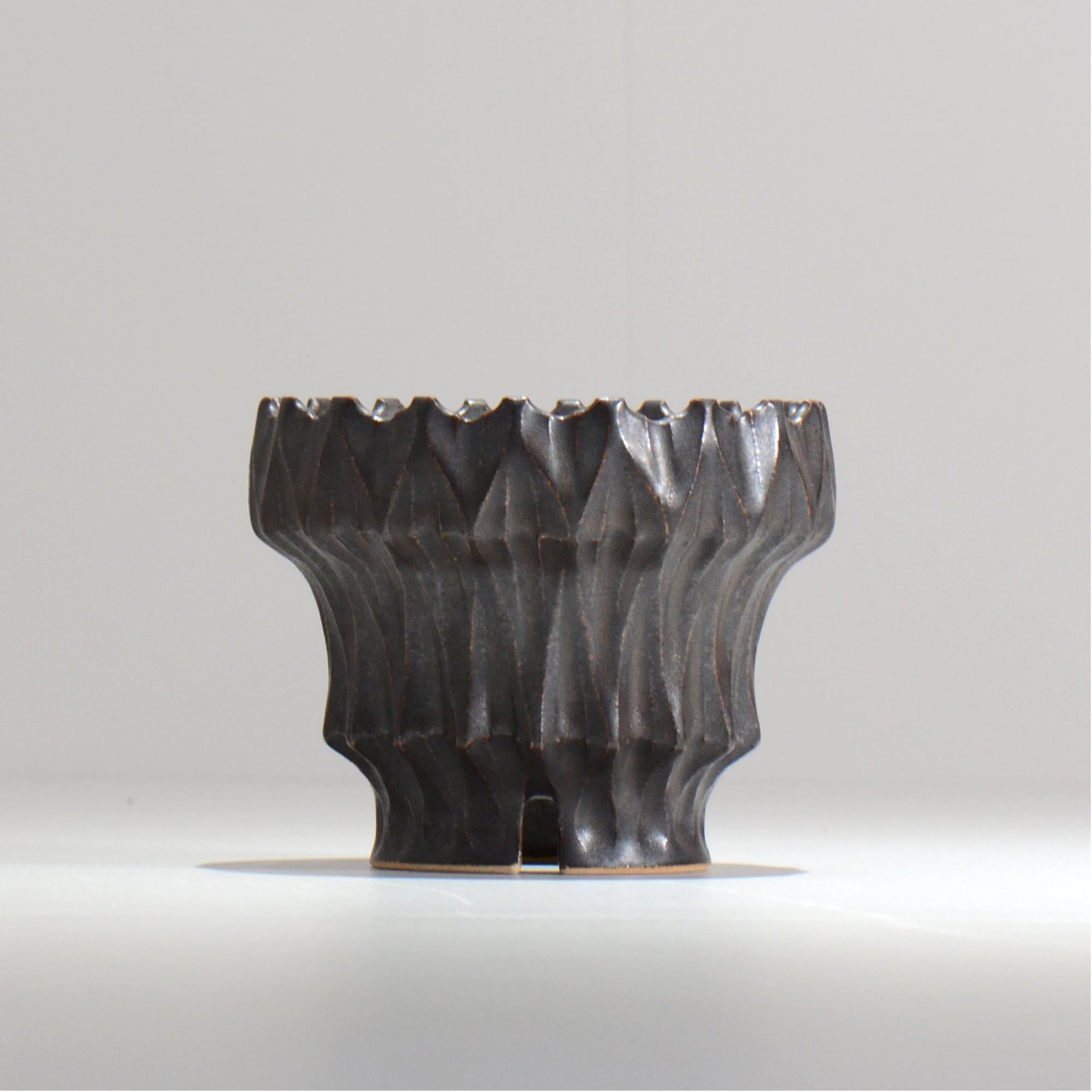 中野 明彦 / KIRIKO‗n01 / 約 φ10.3cm / S / ブラック / 植木鉢