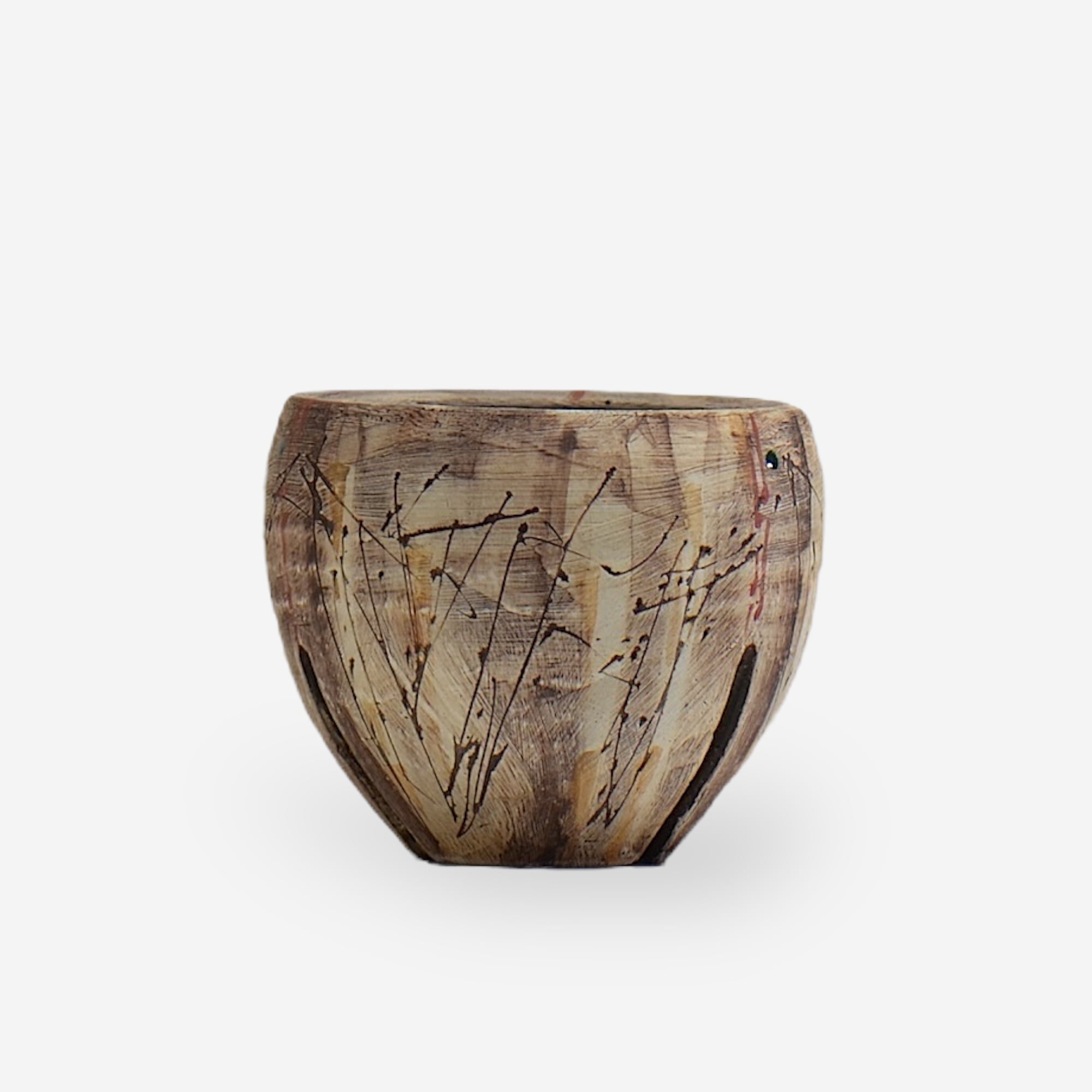沼野秀章 / 刻む音 02  /   約 φ 9.6 cm  /  植木鉢