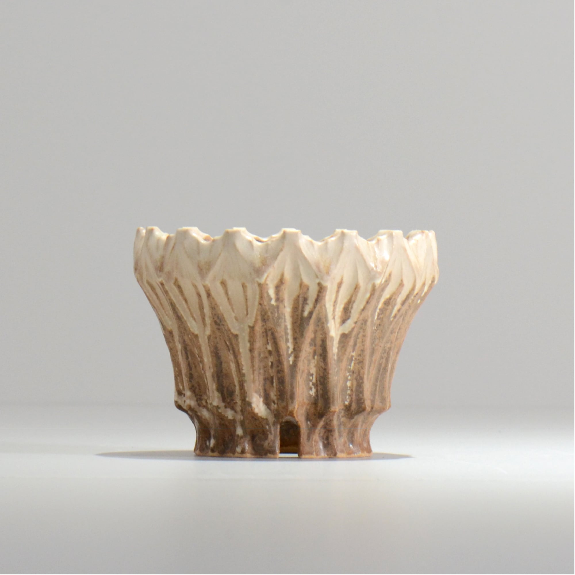 中野 明彦 / KIRIKO‗n11 / 約 φ10cm / S / アンバー / 植木鉢