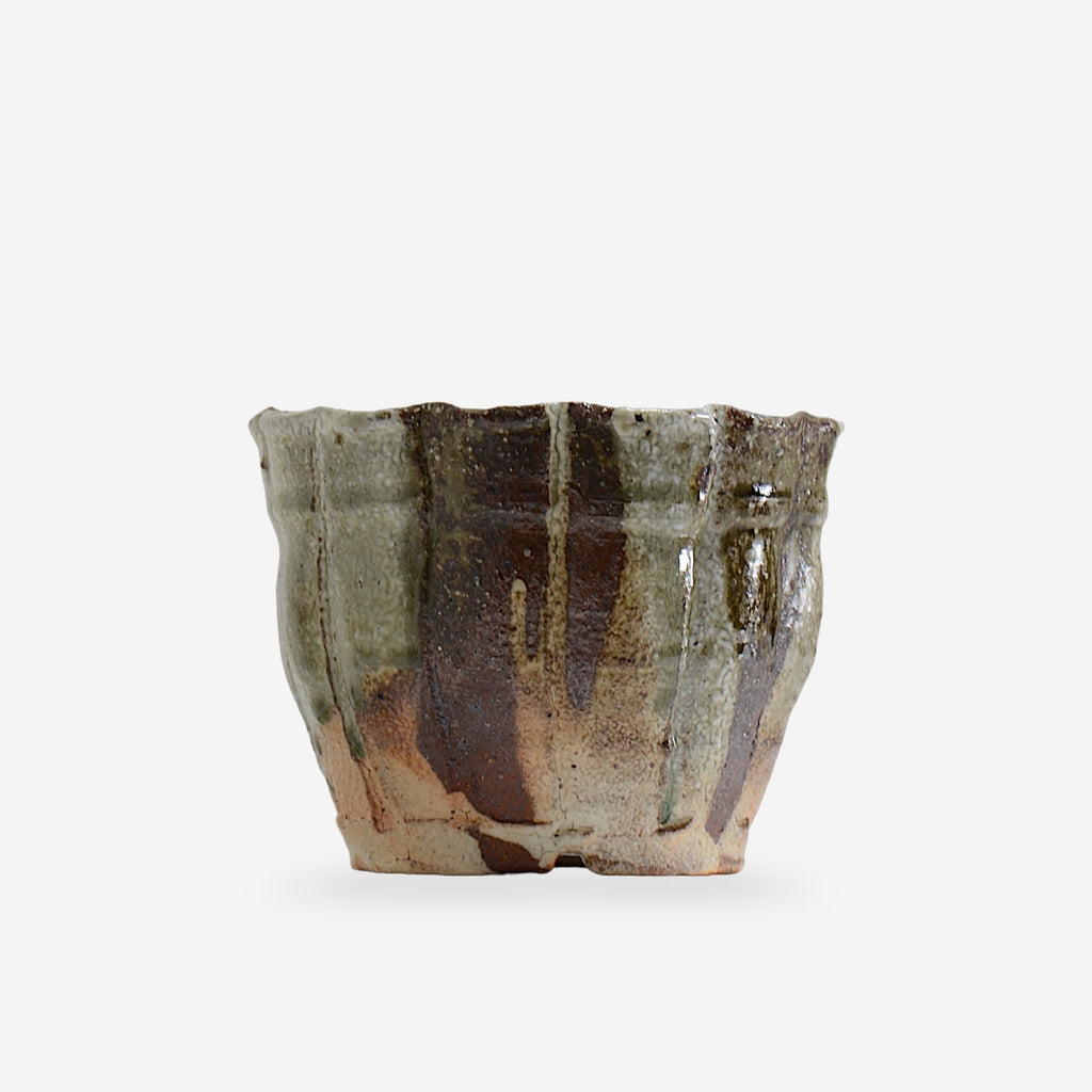 須釜 優子 / 伊賀輪花鉢 / Su12 / 約φ15.0cm / 植木鉢