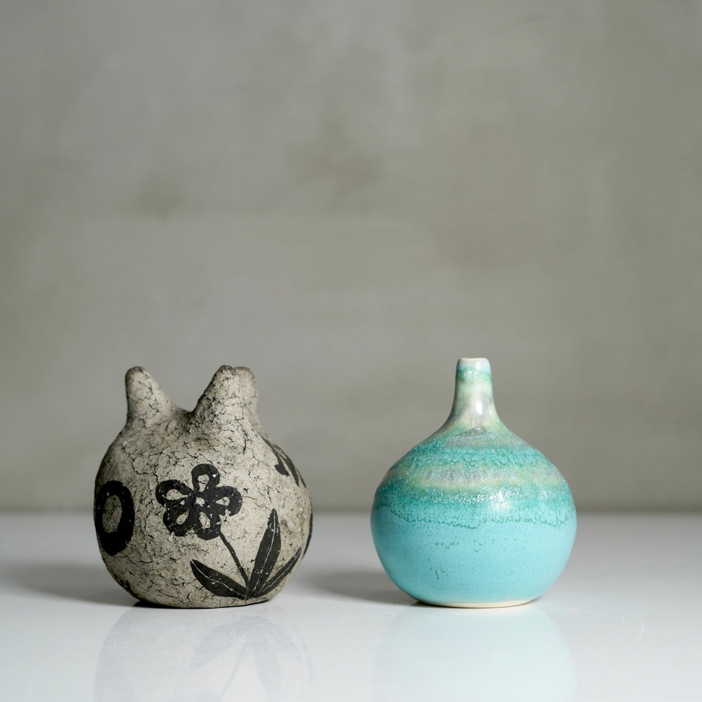 照鉢-terrace cotta- / AJISAI / tk5_ichi02_xs / 口径約1cm / 一輪挿し