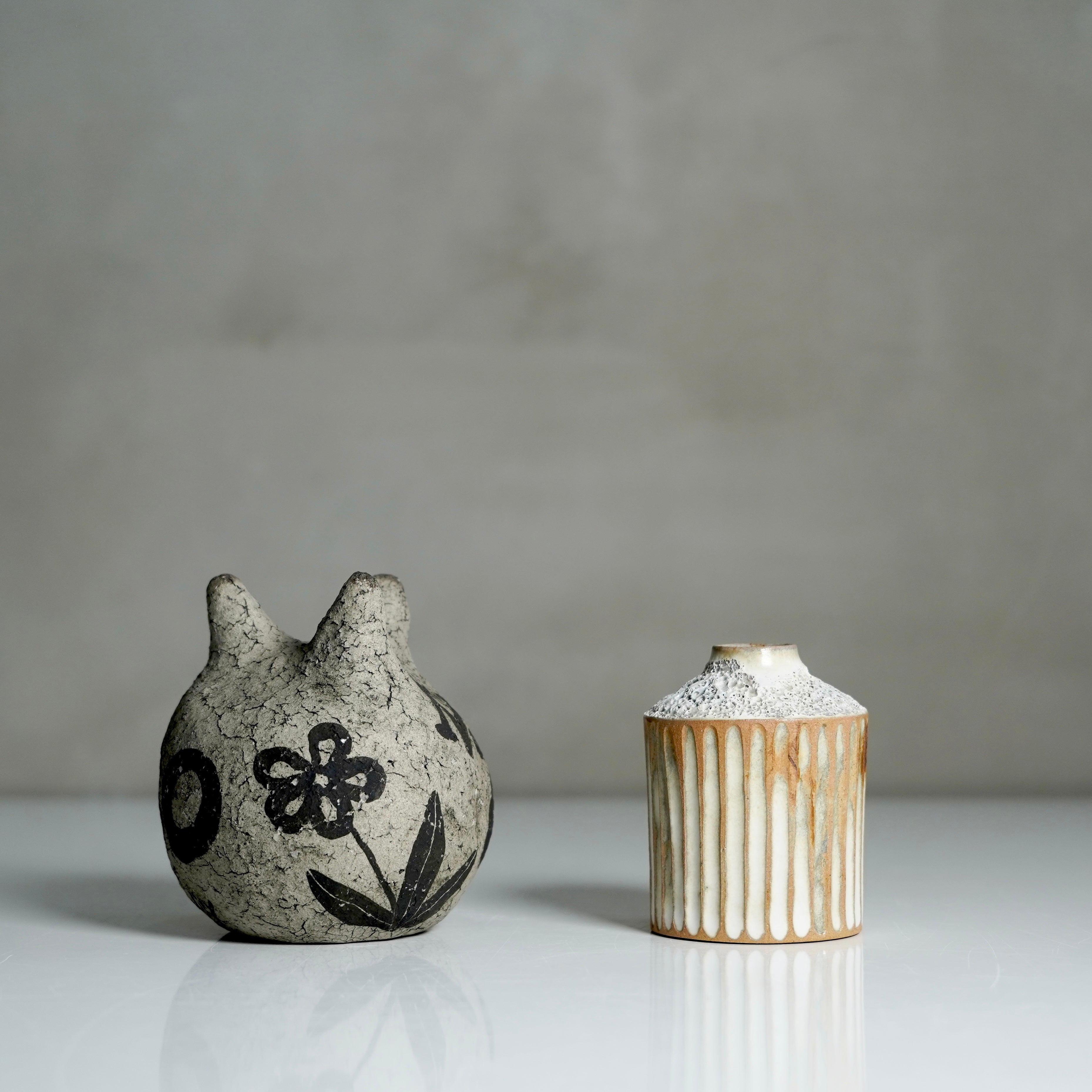 照鉢-terrace cotta- / アンティーク / tk5_ichi04_xs / 口径約1.7cm / 一輪挿し