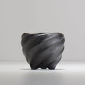 沖誠 / SPIIRAL_BLACK_01 / 約φ10.8～11.2cm  / 植木鉢