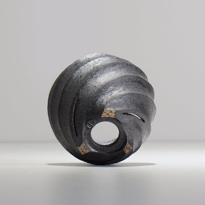 沖誠 / SPIIRAL_BLACK_01 / 約φ10.8～11.2cm  / 植木鉢