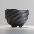 沖誠 / SPIIRAL_BLACK_03/ 約φ17.6～18cm  / 植木鉢