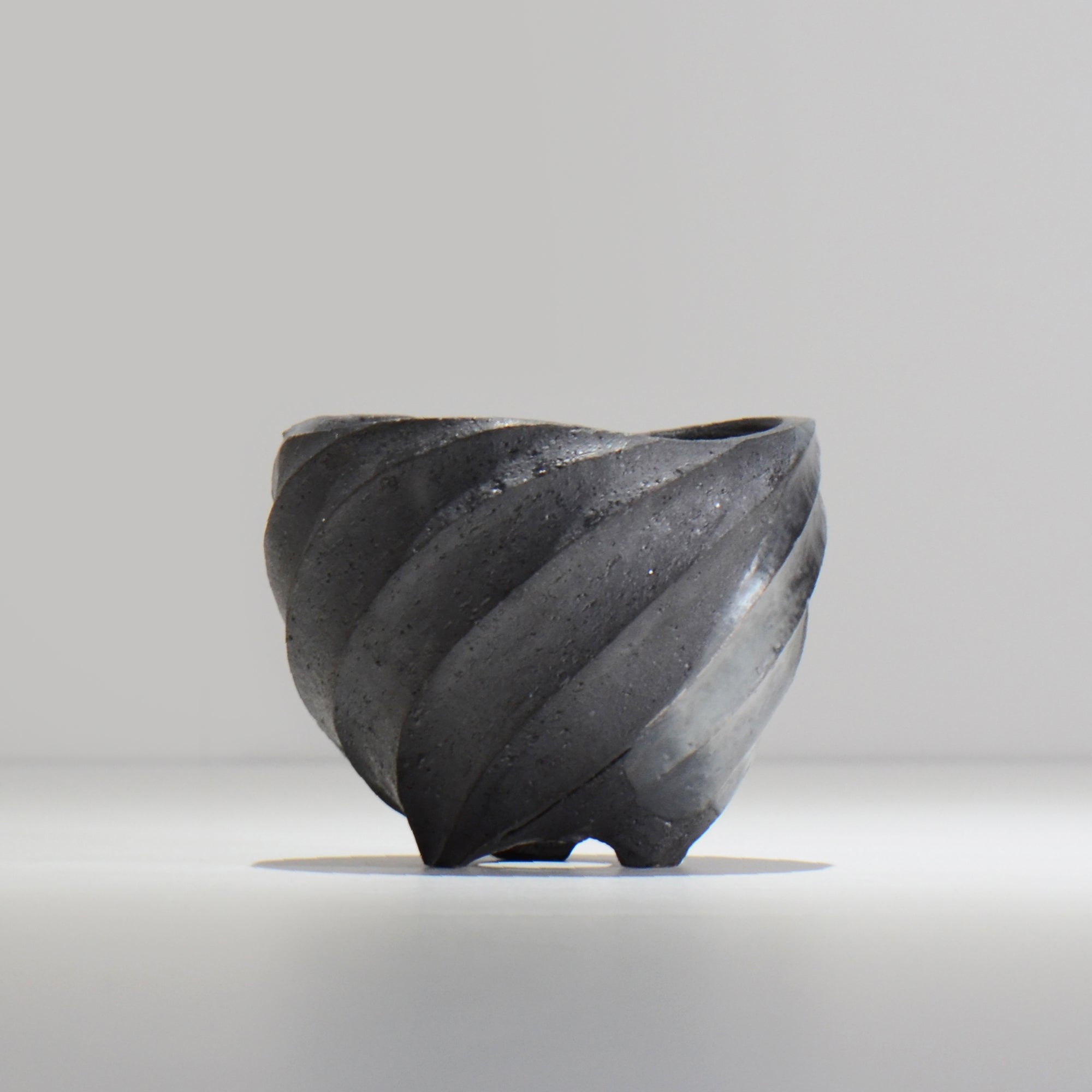 沖誠 / SPIIRAL_SILVER_01 / 約φ11.4cm  / 植木鉢