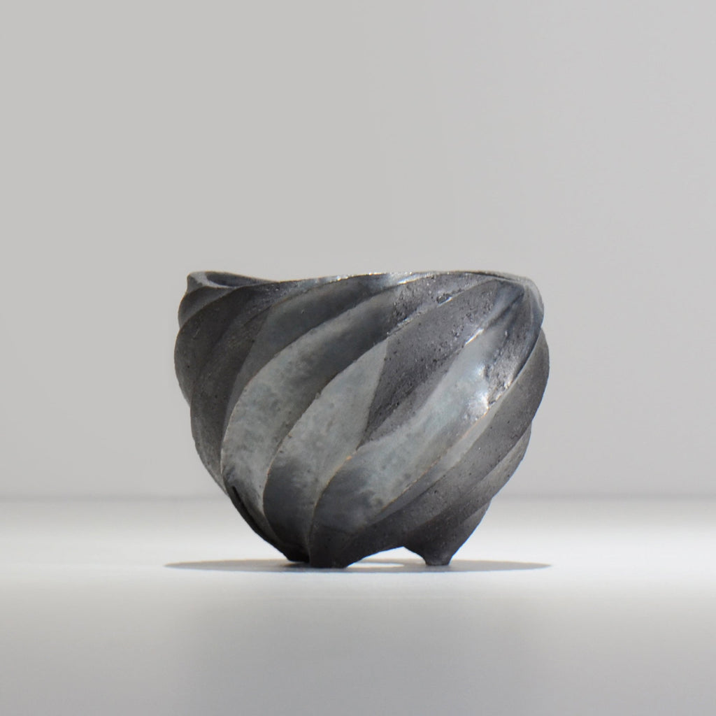 沖誠 / SPIIRAL_SILVER_01 / 約φ11.4cm  / 植木鉢