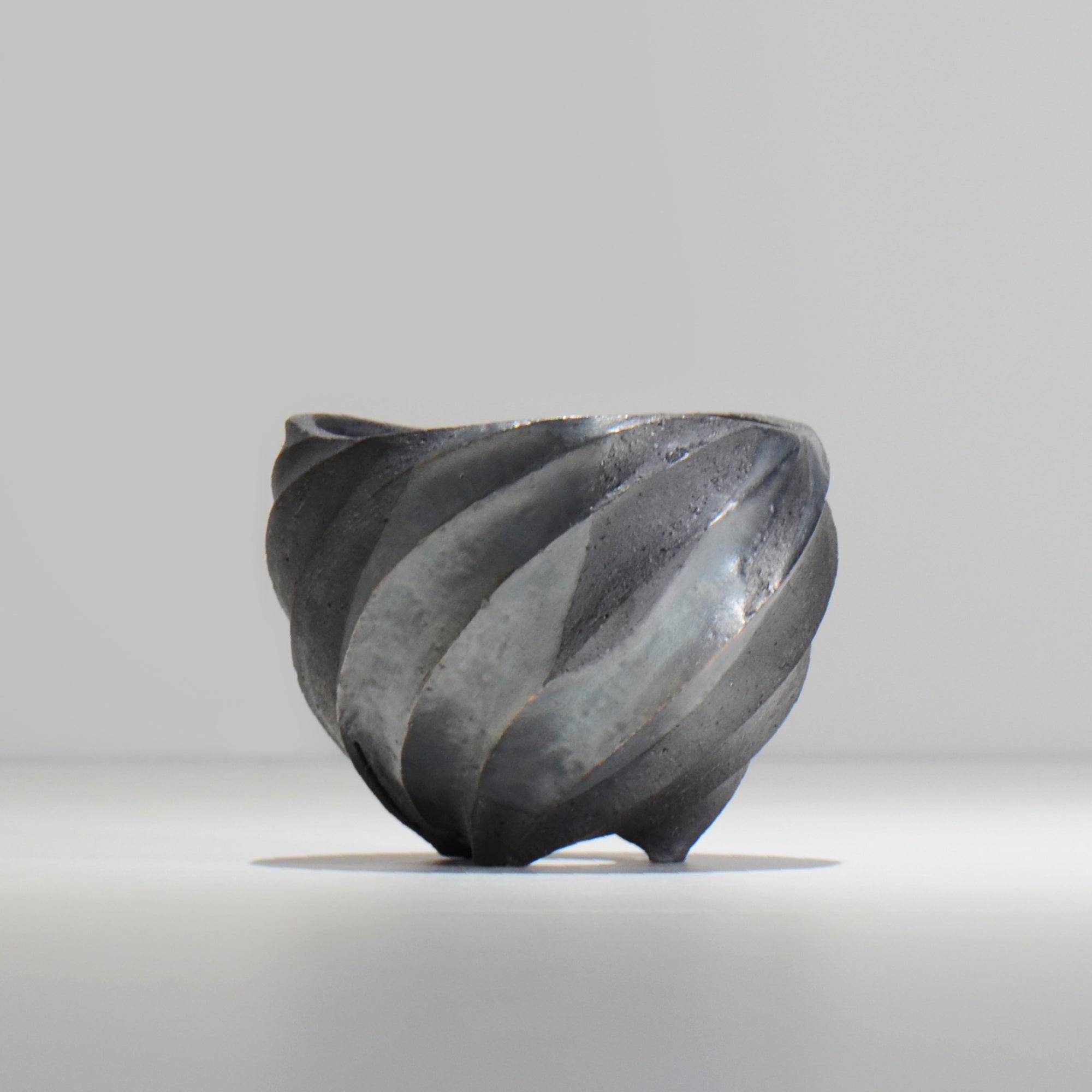 沖誠 / SPIIRAL_SILVER_01 / 約φ11.4cm  / 植木鉢