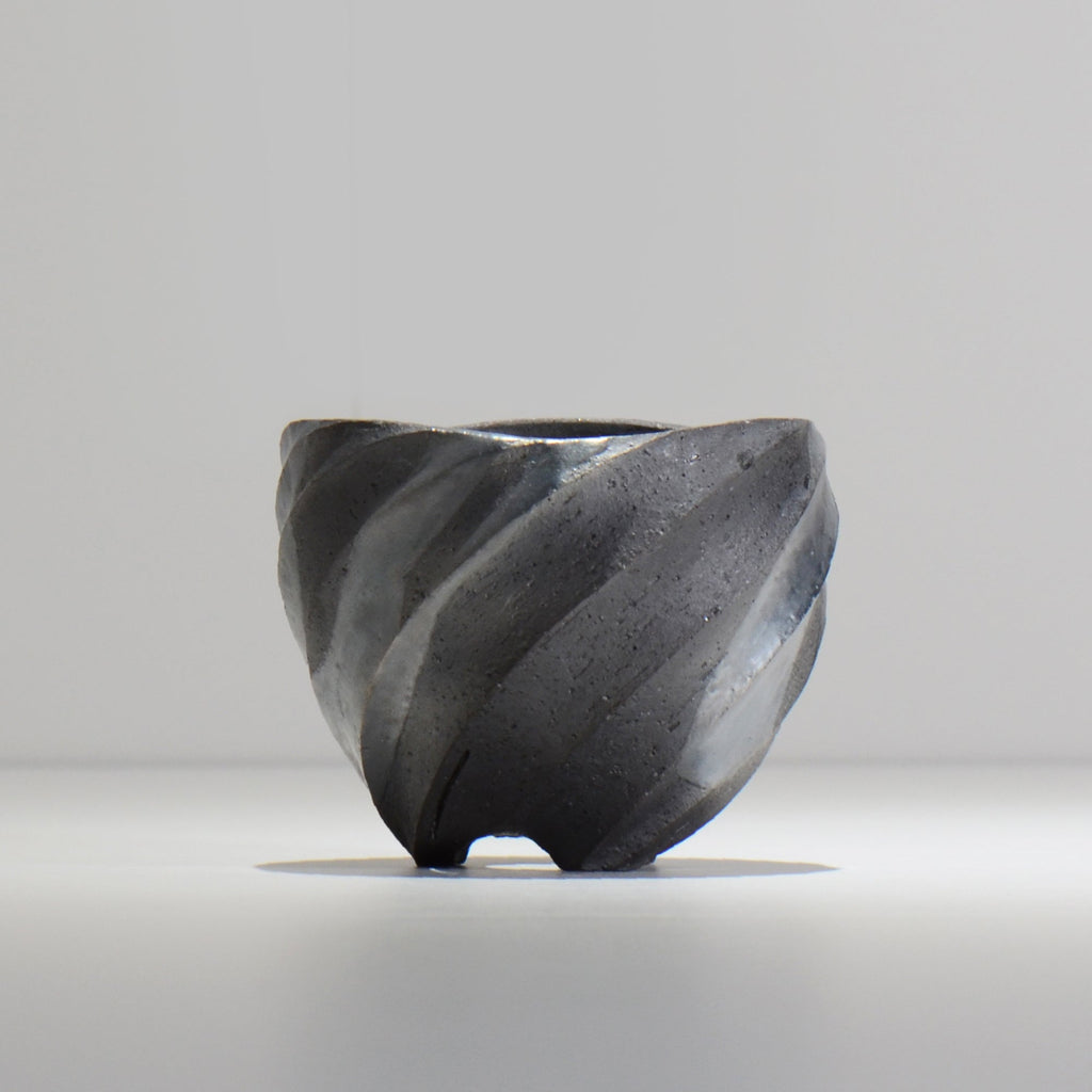 沖誠 / SPIIRAL_SILVER_01 / 約φ11.4cm  / 植木鉢