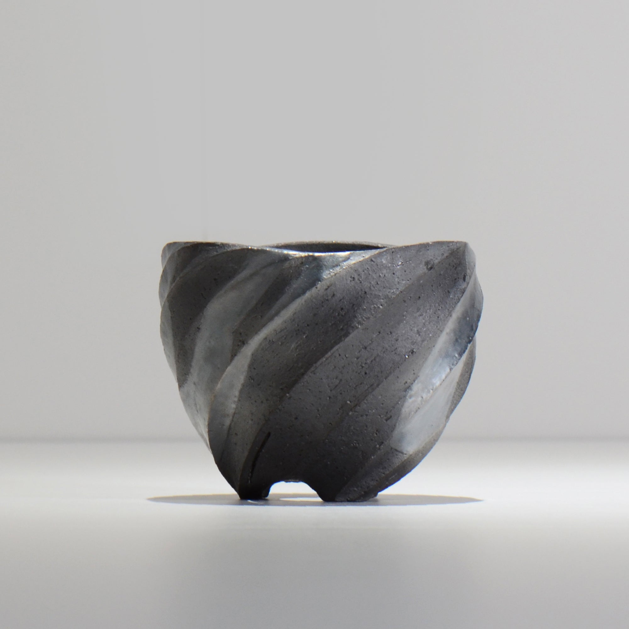 沖誠 / SPIIRAL_SILVER_01 / 約φ11.4cm  / 植木鉢