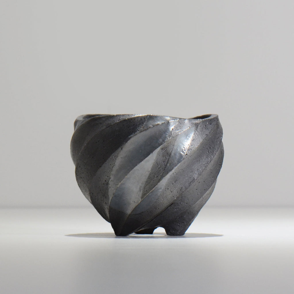 沖誠 / SPIIRAL_SILVER_01 / 約φ11.4cm  / 植木鉢