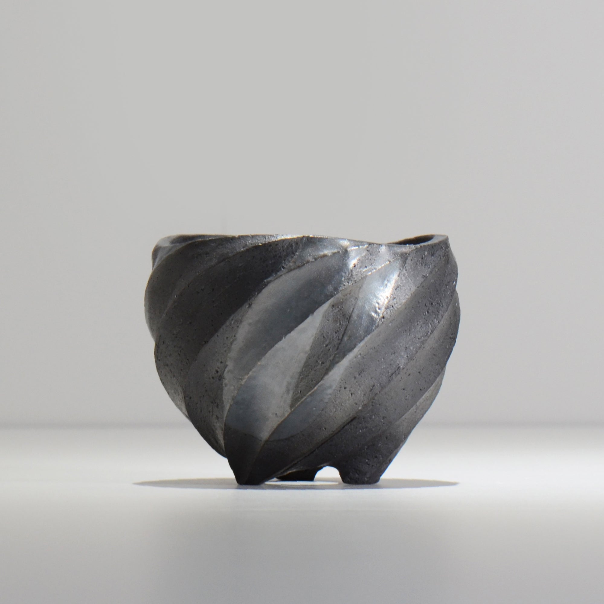 沖誠 / SPIIRAL_SILVER_01 / 約φ11.4cm  / 植木鉢