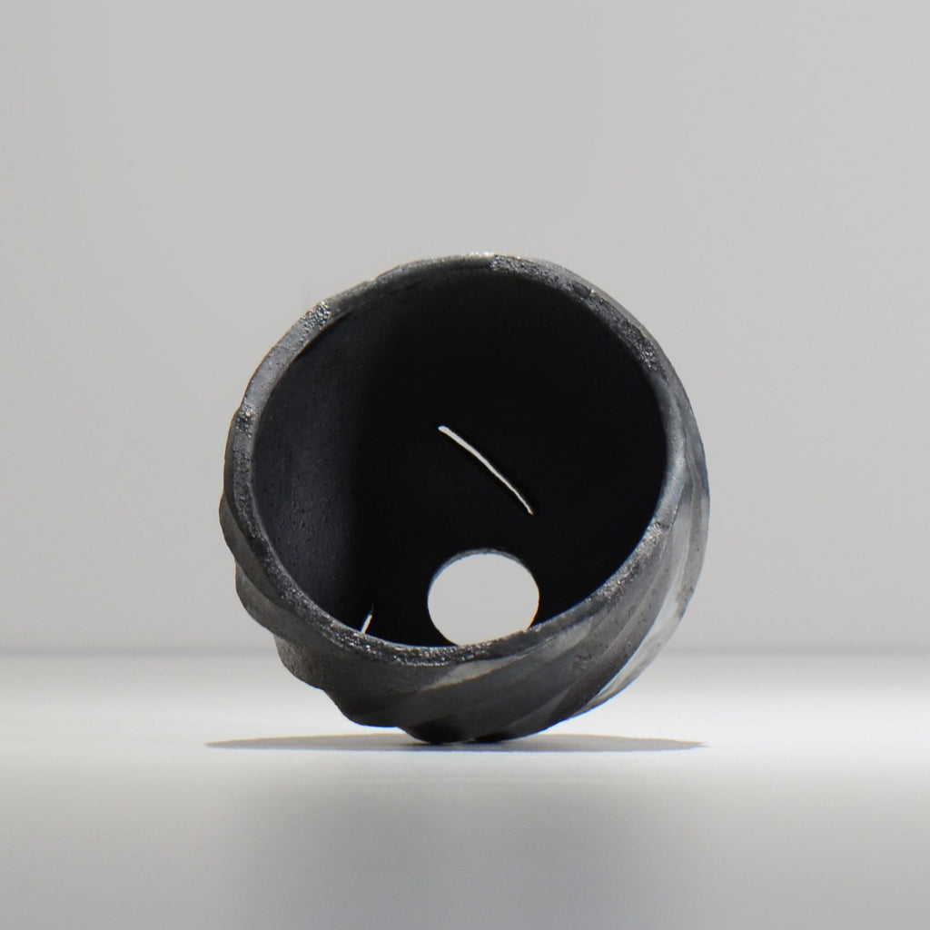 沖誠 / SPIIRAL_SILVER_01 / 約φ11.4cm  / 植木鉢