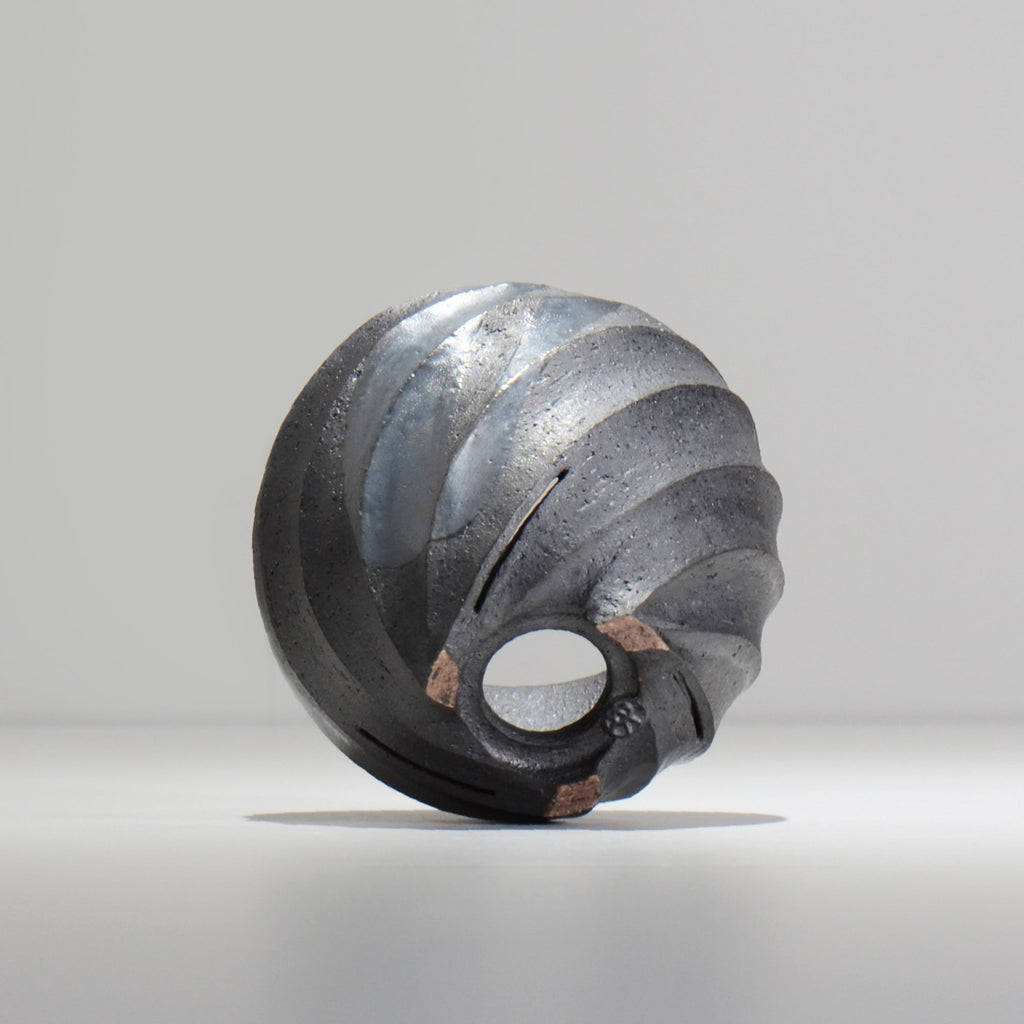 沖誠 / SPIIRAL_SILVER_01 / 約φ11.4cm  / 植木鉢