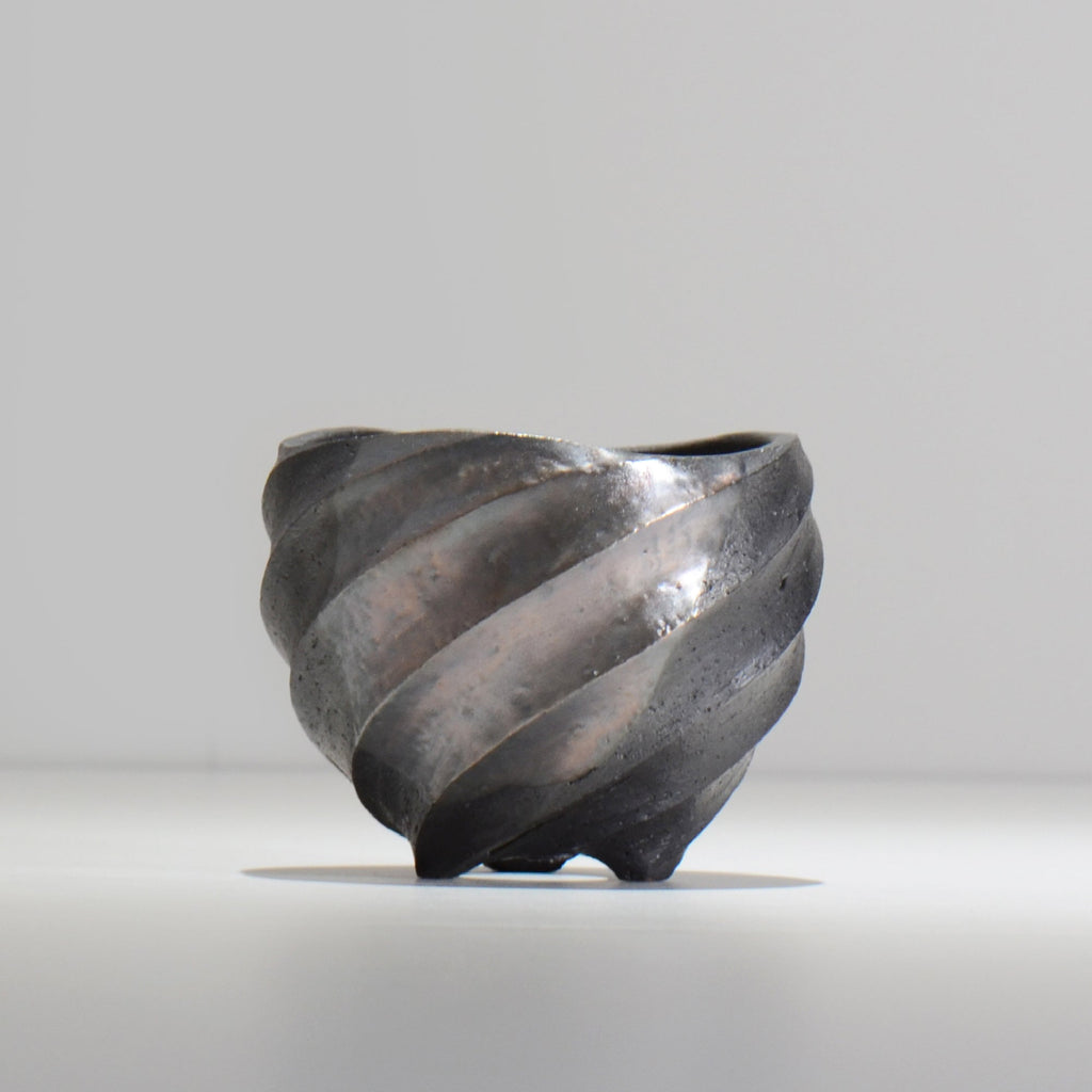 沖誠 / SPIIRAL_SILVER_02 / 約φ11.2cm  / 植木鉢