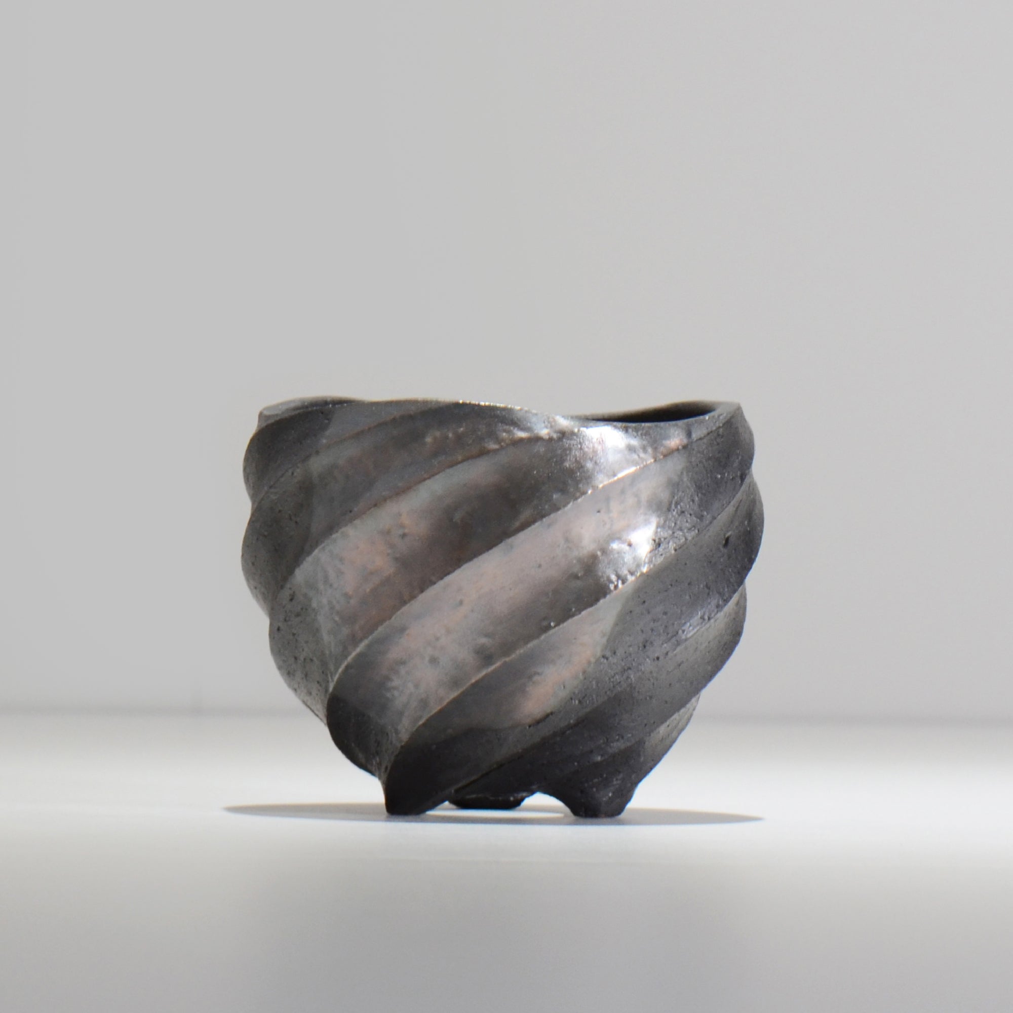 沖誠 / SPIIRAL_SILVER_02 / 約φ11.2cm  / 植木鉢