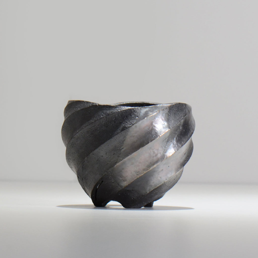 沖誠 / SPIIRAL_SILVER_02 / 約φ11.2cm  / 植木鉢