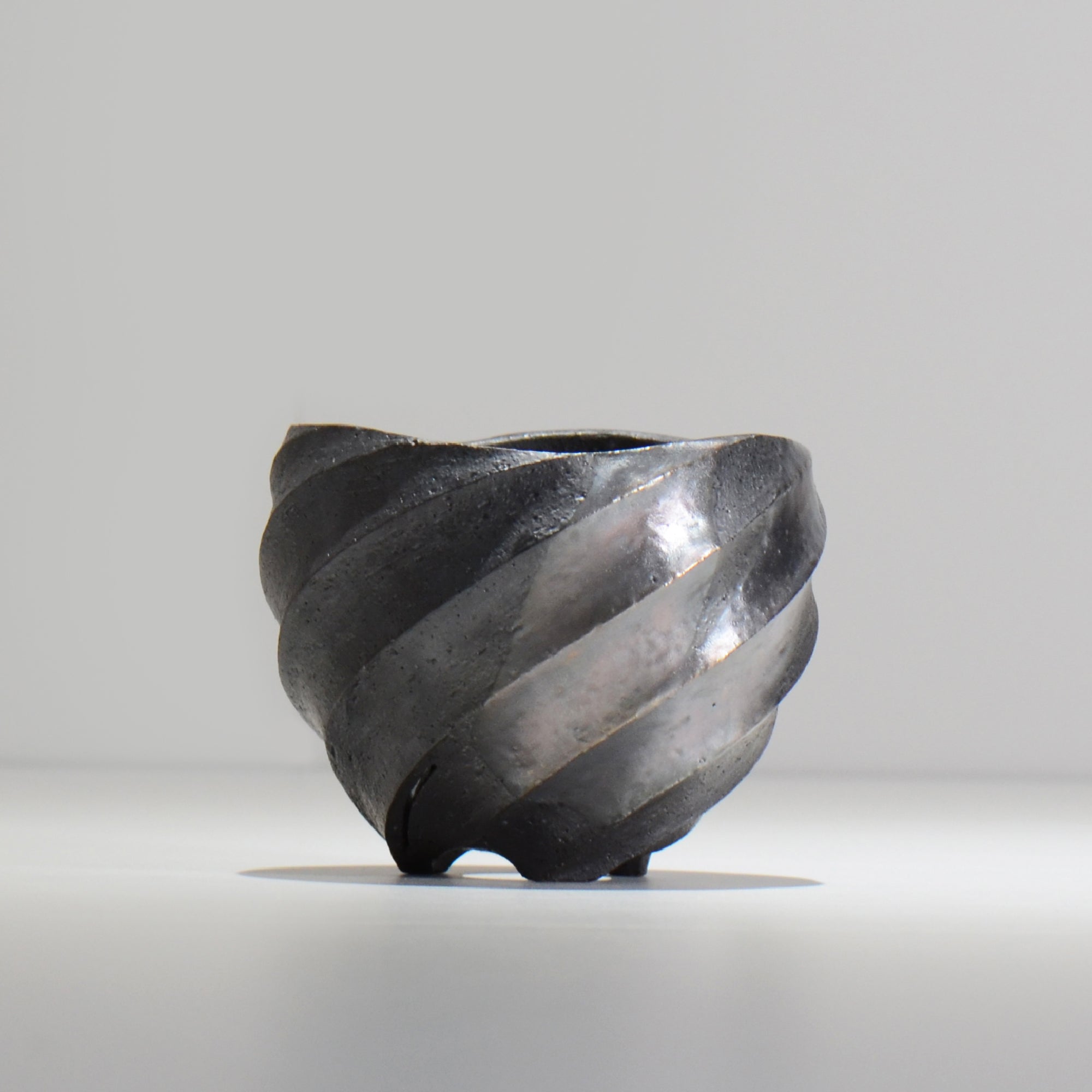 沖誠 / SPIIRAL_SILVER_02 / 約φ11.2cm  / 植木鉢