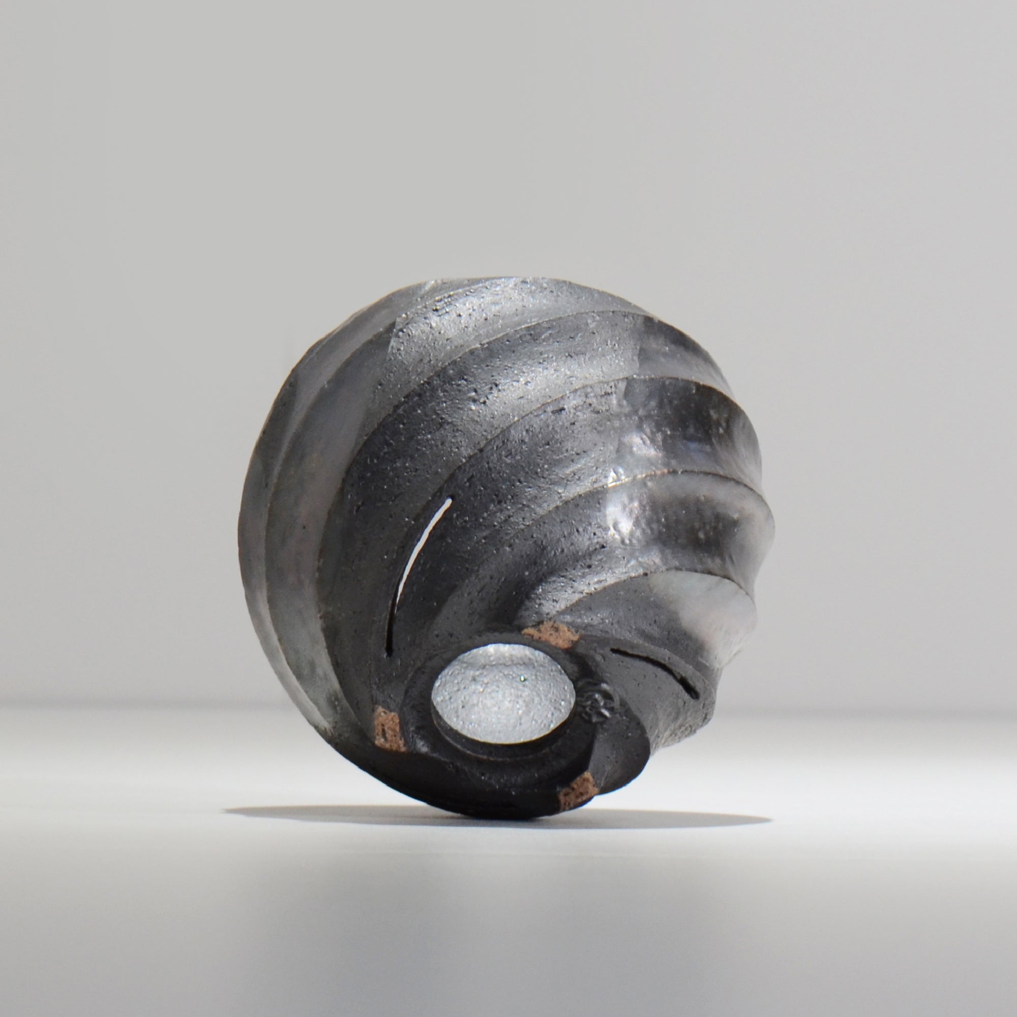 沖誠 / SPIIRAL_SILVER_02 / 約φ11.2cm  / 植木鉢
