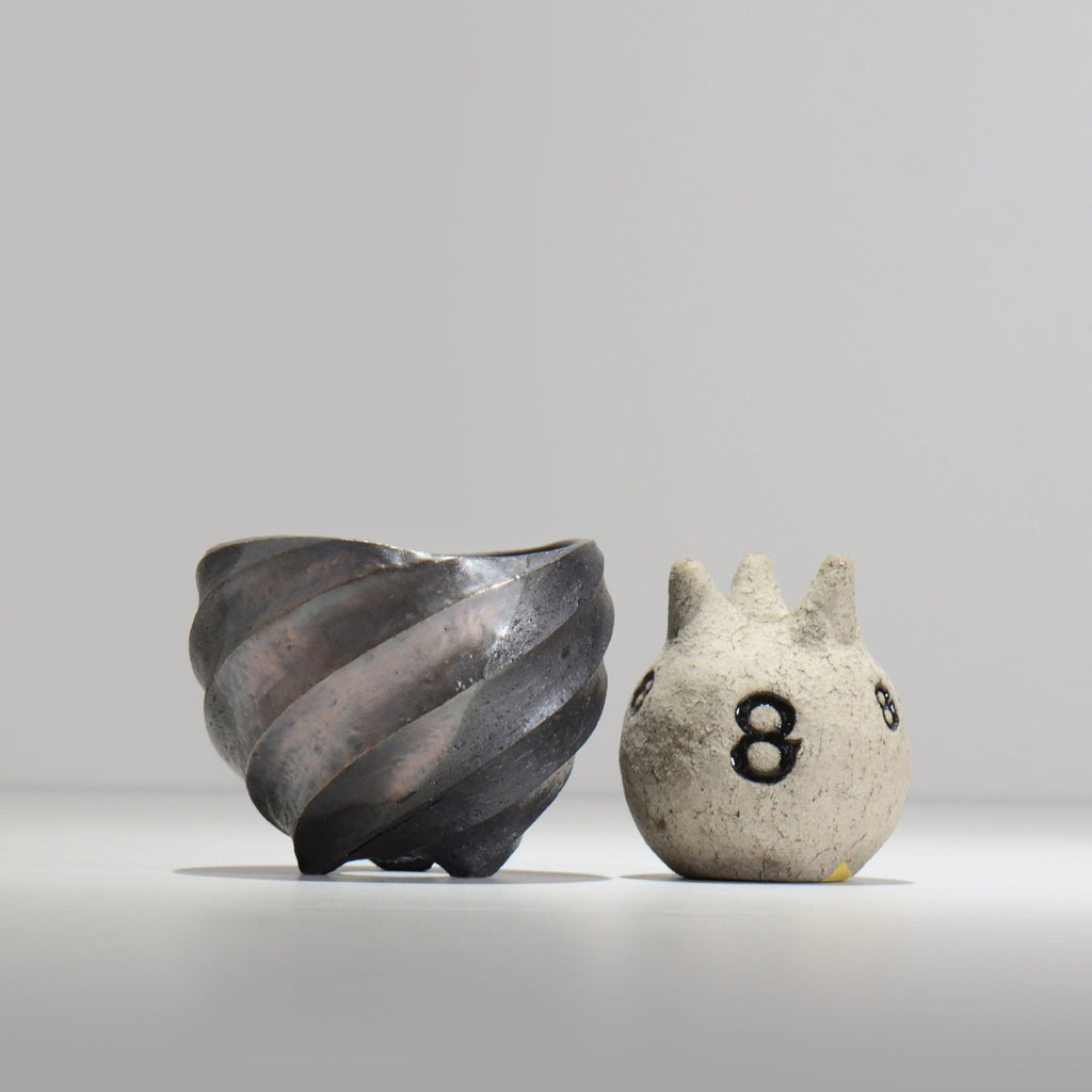 沖誠 / SPIIRAL_SILVER_02 / 約φ11.2cm  / 植木鉢
