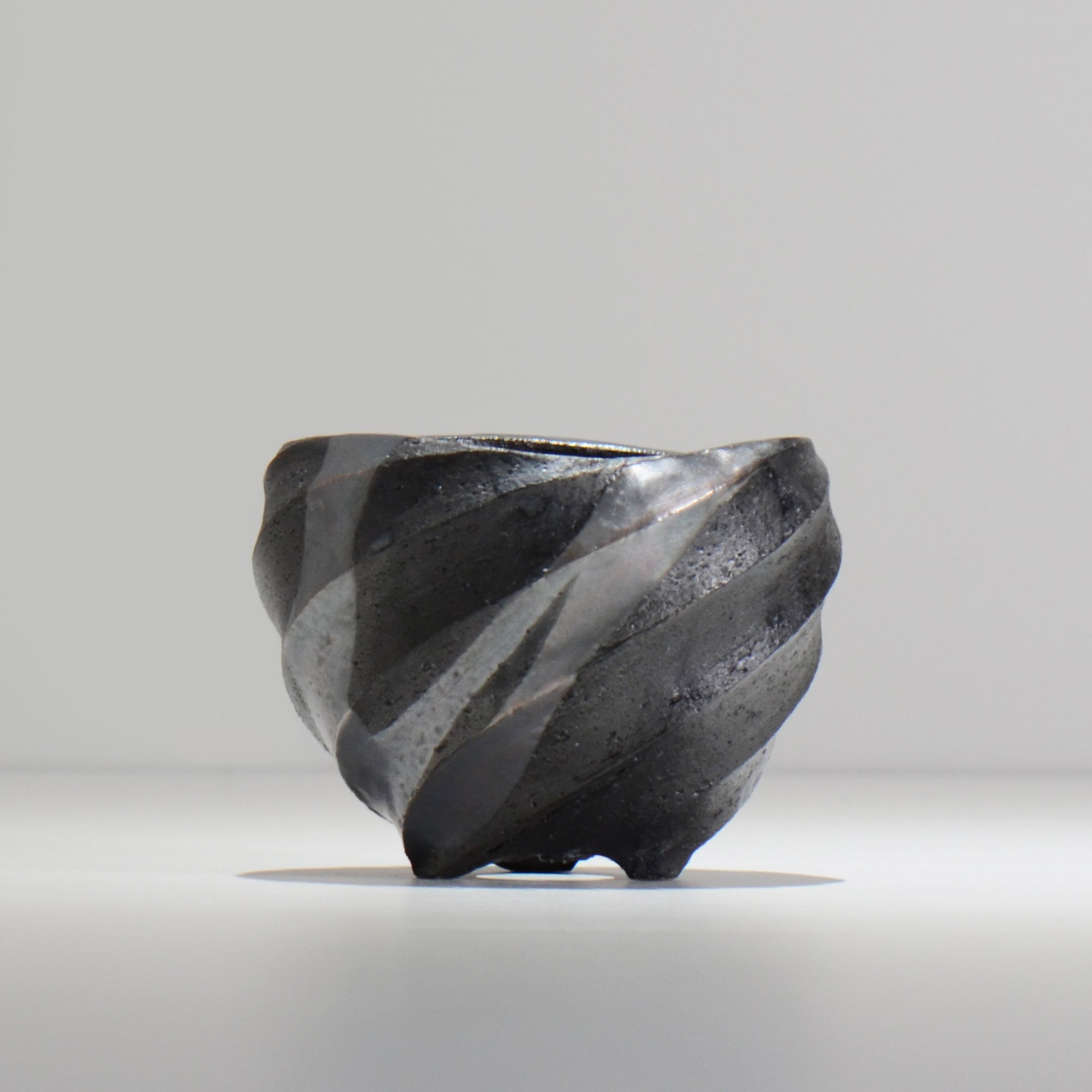 沖誠 / SPIIRAL_SILVER_03 / 約φ11.3cm  / 植木鉢