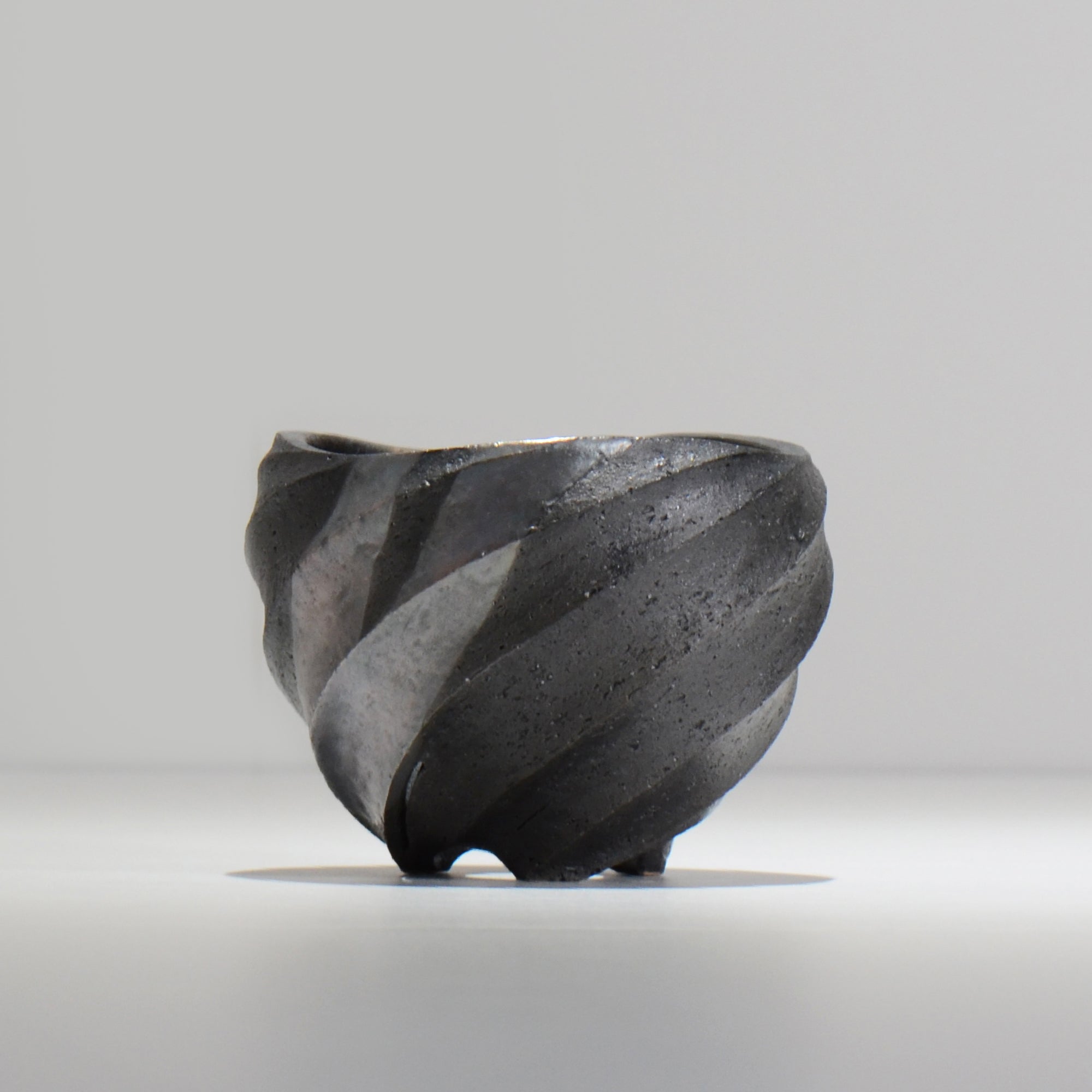 沖誠 / SPIIRAL_SILVER_03 / 約φ11.3cm  / 植木鉢