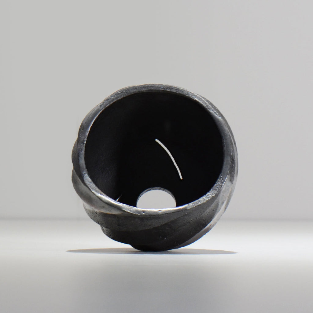 沖誠 / SPIIRAL_SILVER_03 / 約φ11.3cm  / 植木鉢