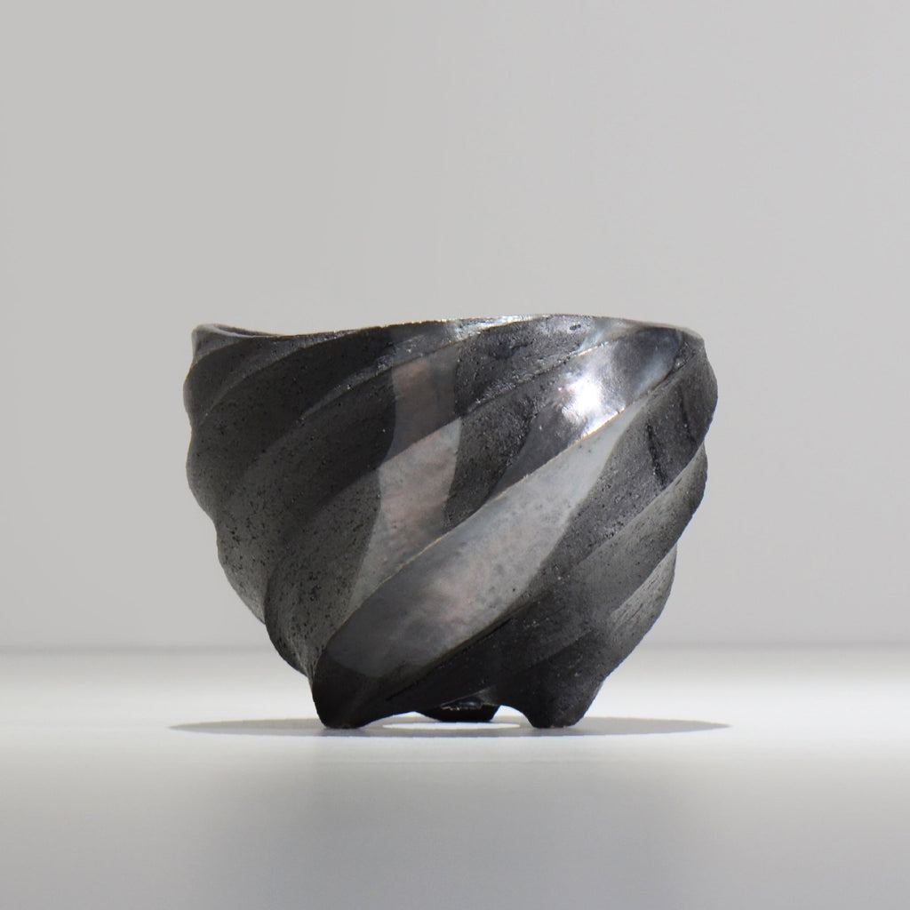 沖誠 / SPIIRAL_SILVER_09 / 約φ14.4cm  / 植木鉢