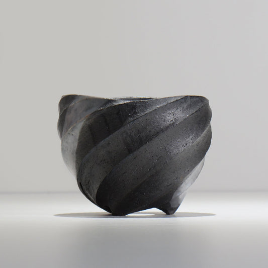 沖誠 / SPIIRAL_SILVER_09 / 約φ14.4cm  / 植木鉢