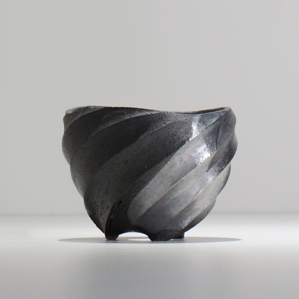 沖誠 / SPIIRAL_SILVER_09 / 約φ14.4cm  / 植木鉢