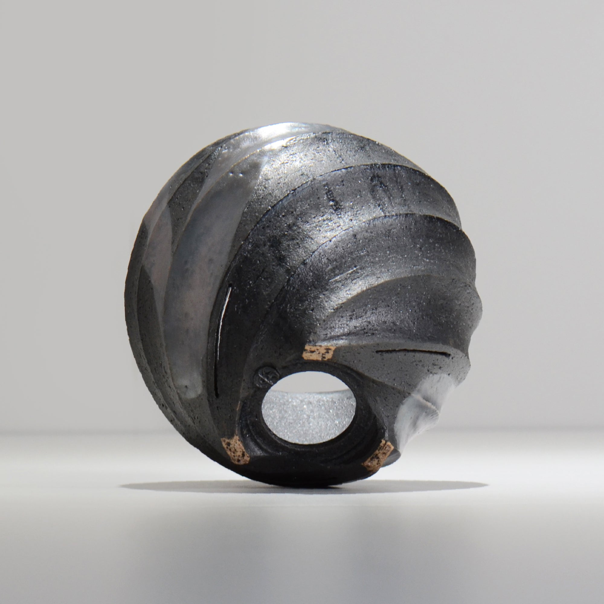 沖誠 / SPIIRAL_SILVER_09 / 約φ14.4cm  / 植木鉢