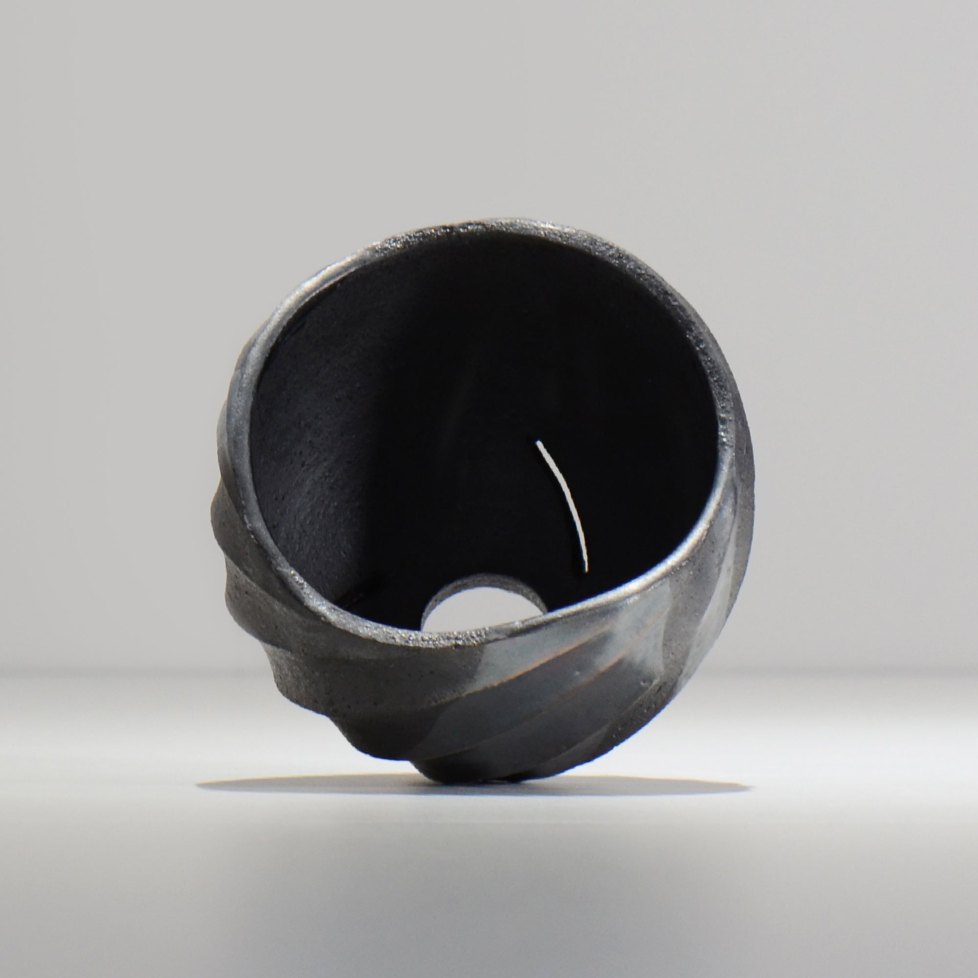 沖誠 / SPIIRAL_SILVER_10 / 約φ14.4cm  / 植木鉢