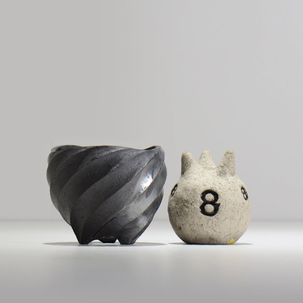 沖誠 / SPIIRAL_SILVER_10 / 約φ14.4cm  / 植木鉢