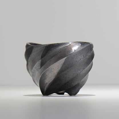沖誠 / SPIIRAL_SILVER_11 / 約φ14.4cm  / 植木鉢