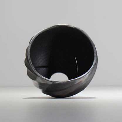 沖誠 / SPIIRAL_SILVER_11 / 約φ14.4cm  / 植木鉢