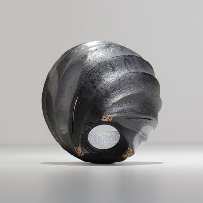 沖誠 / SPIIRAL_SILVER_11 / 約φ14.4cm  / 植木鉢