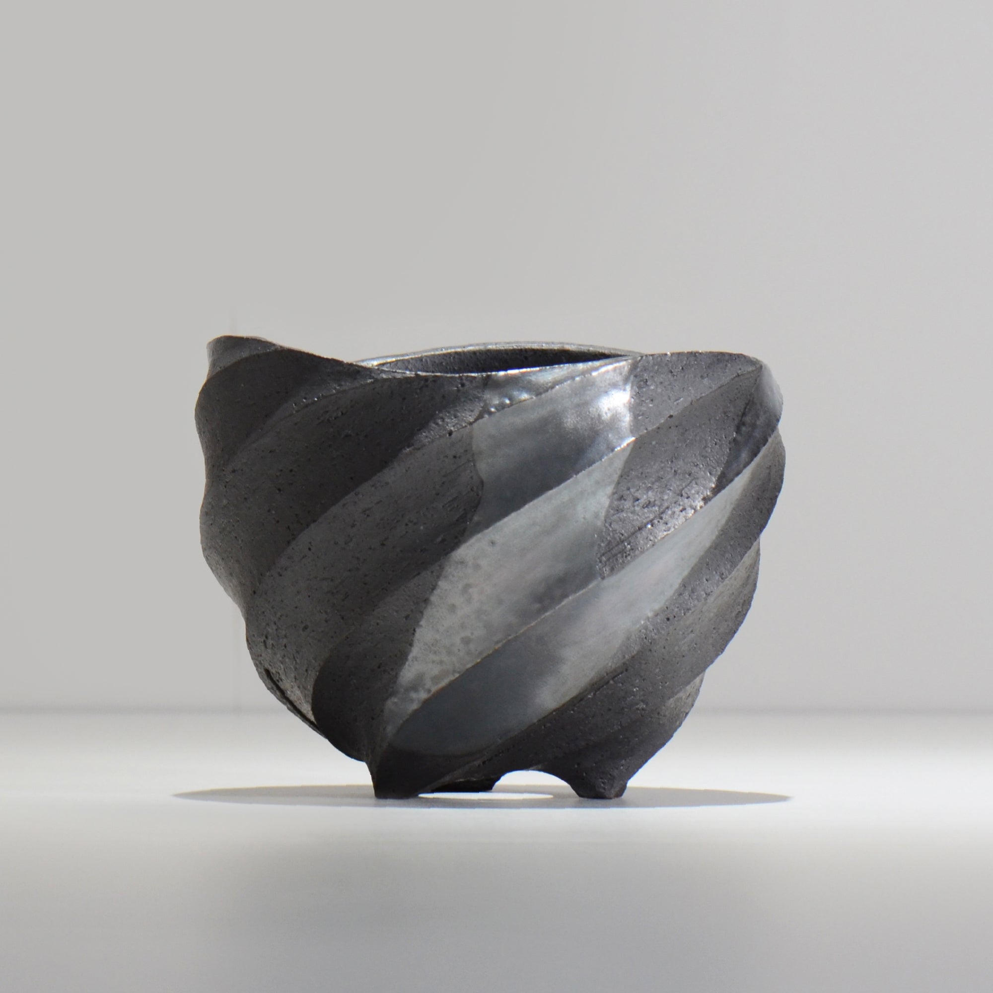 沖誠 / SPIIRAL_SILVER_12 / 約φ14.2cm  / 植木鉢