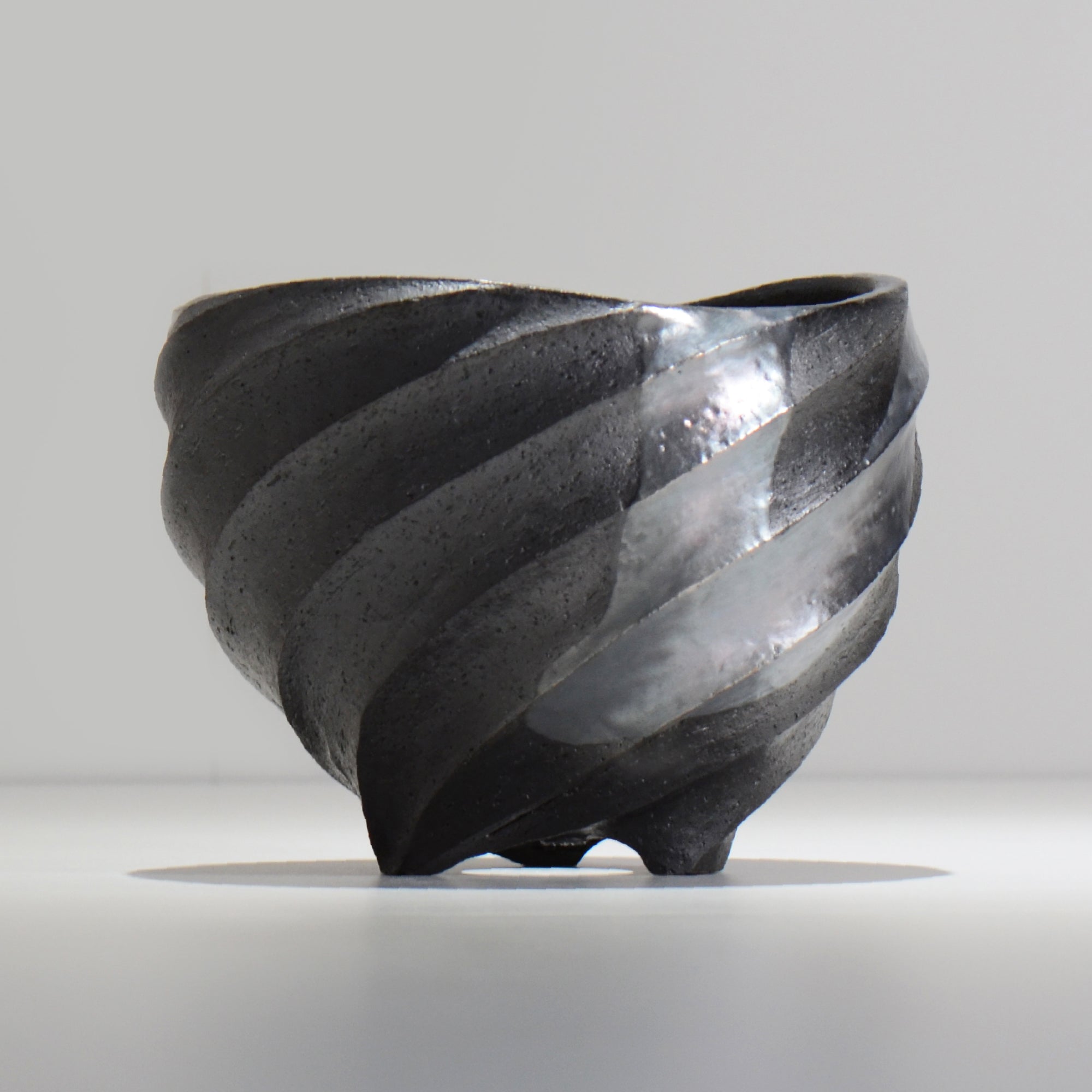 沖誠 / SPIIRAL_SILVER_17 / 約φ17.6cm  / 植木鉢