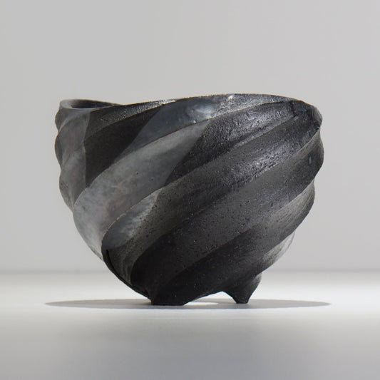 沖誠 / SPIIRAL_SILVER_17 / 約φ17.6cm  / 植木鉢