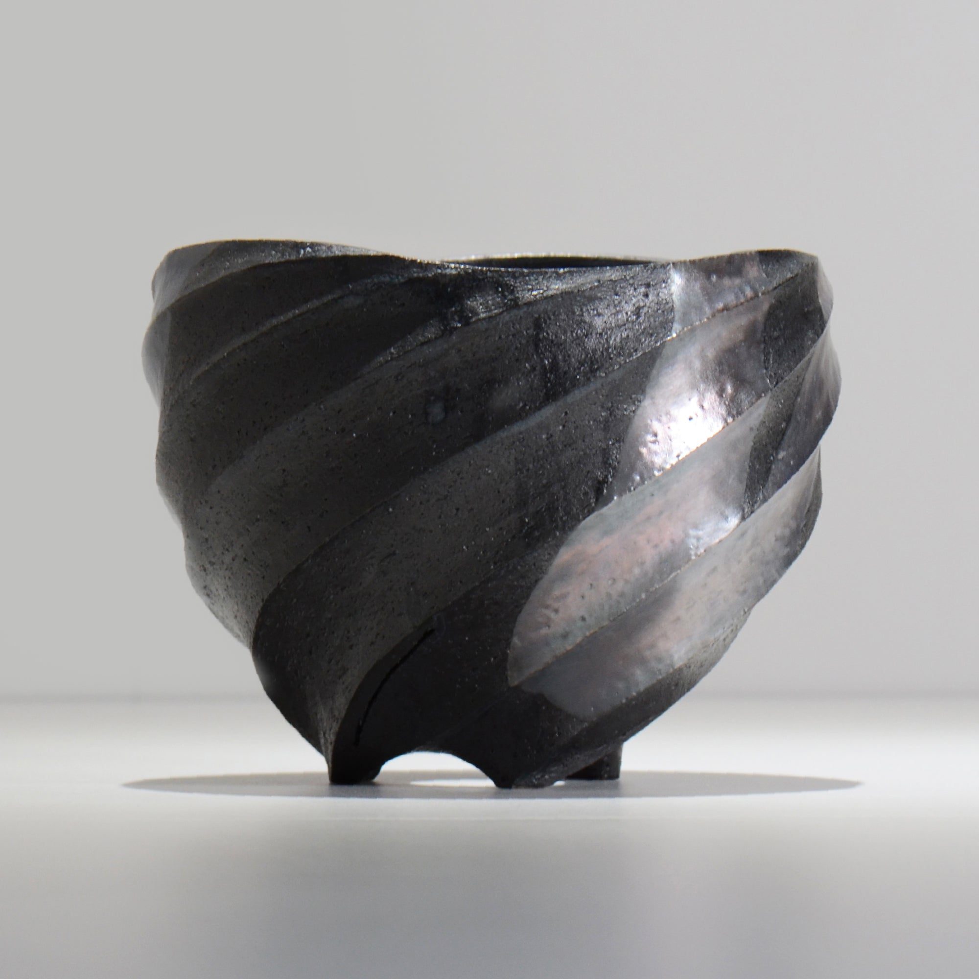 沖誠 / SPIIRAL_SILVER_17 / 約φ17.6cm  / 植木鉢