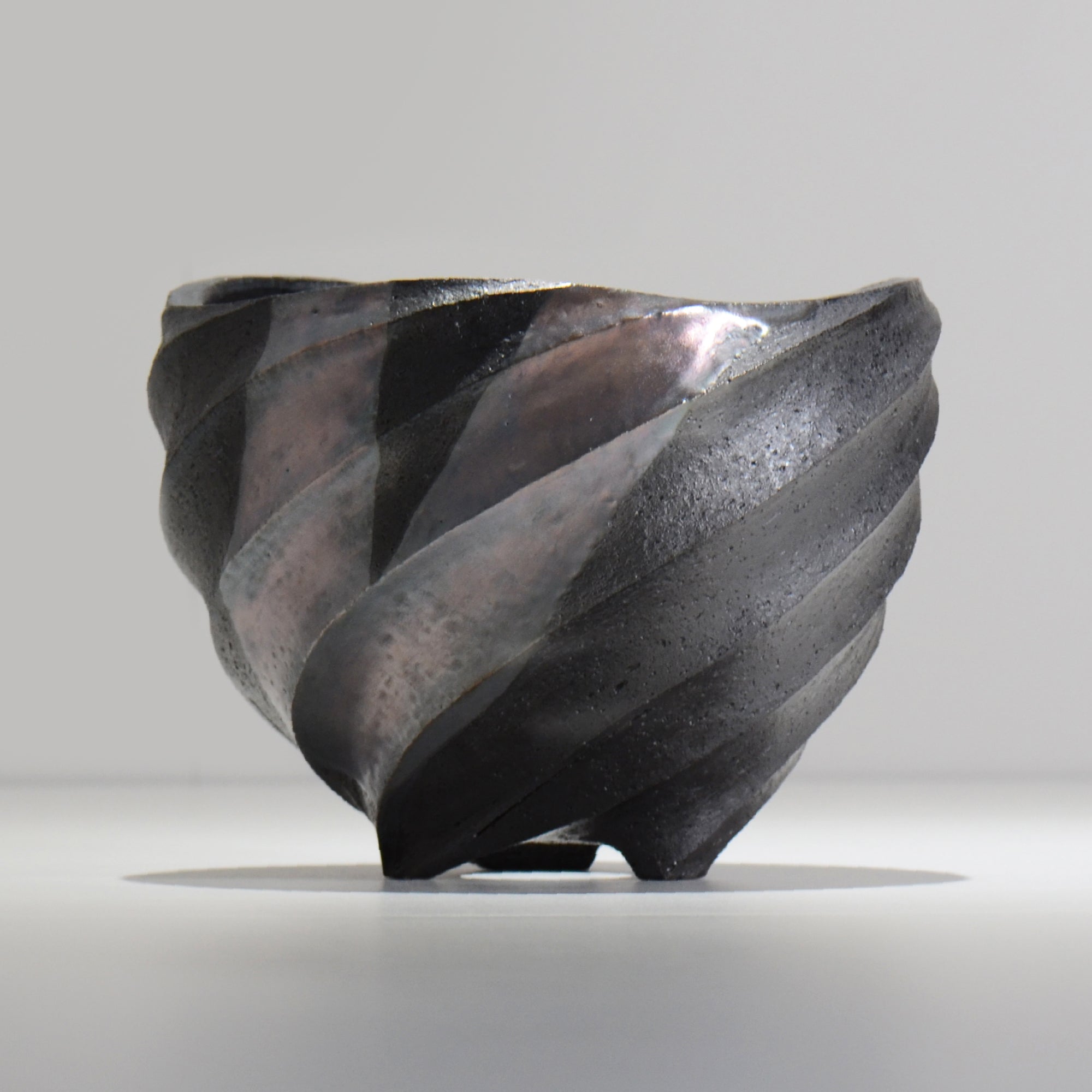 沖誠 / SPIIRAL_SILVER_17 / 約φ17.6cm  / 植木鉢