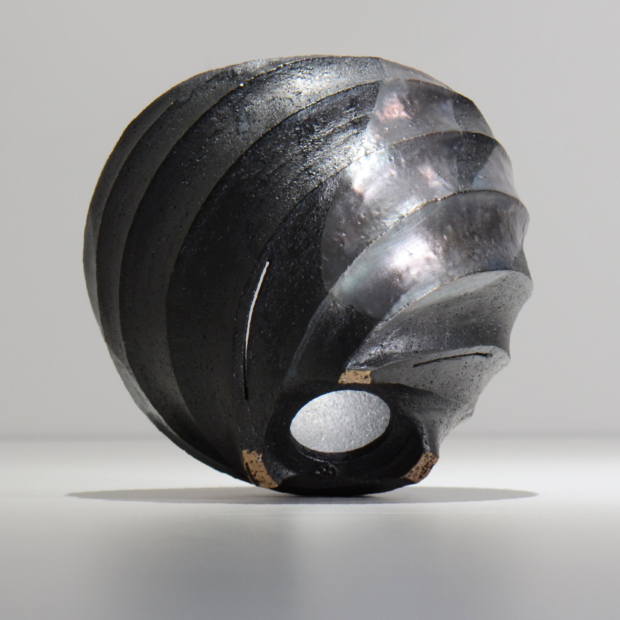 沖誠 / SPIIRAL_SILVER_17 / 約φ17.6cm  / 植木鉢