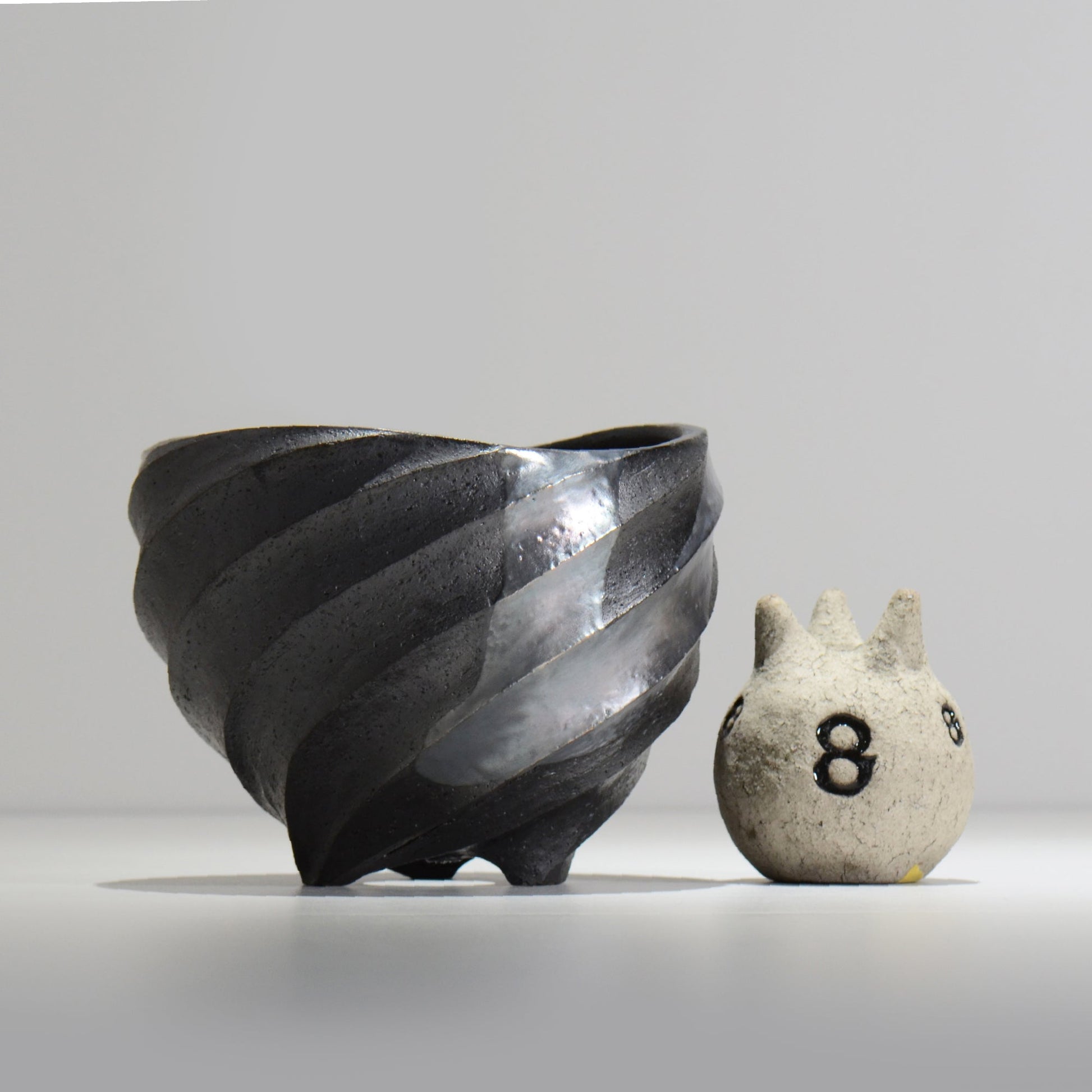 沖誠 / SPIIRAL_SILVER_17 / 約φ17.6cm  / 植木鉢