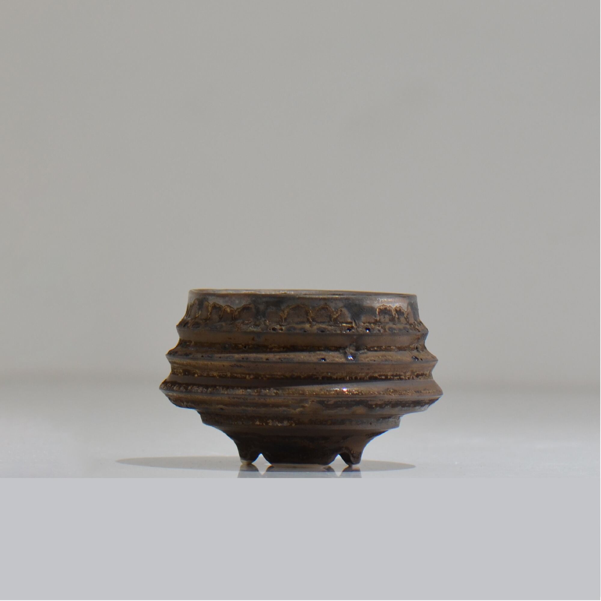 陶房Kibi / マルチエッジS07_03 / XS / 約 φ7.8cm / 植木鉢