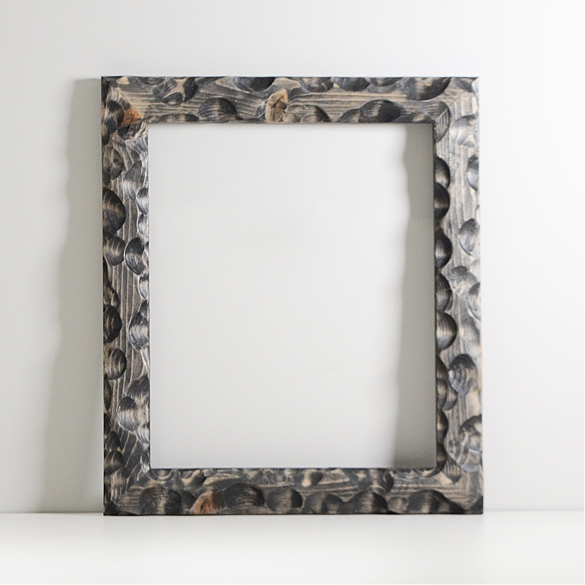 第3ワームホール：com / あぶく杢黒 /  abuku_b_01 / W30.7cm × H35.5cm / ビカクシダの額