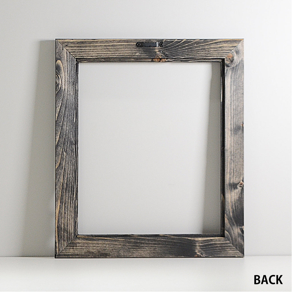 第3ワームホール：com / あぶく杢黒 /  abuku_b_01 / W30.7cm × H35.5cm / ビカクシダの額