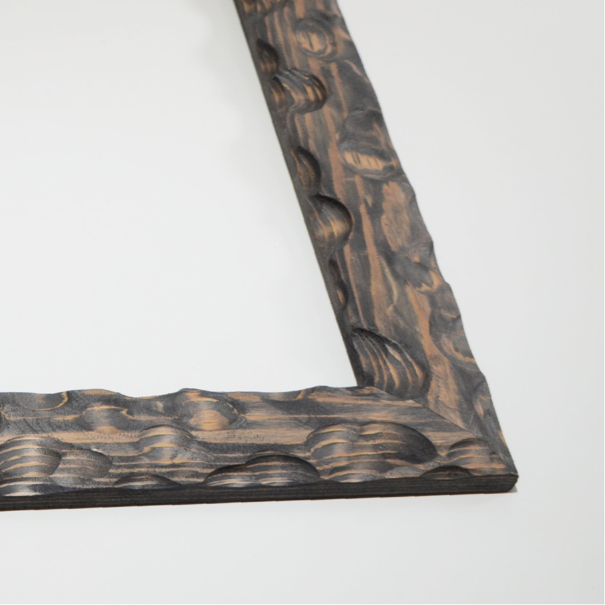 第3ワームホール：com / あぶく杢黒 /  abuku_b_04 / W33.5cm × H45.5cm / ビカクシダの額