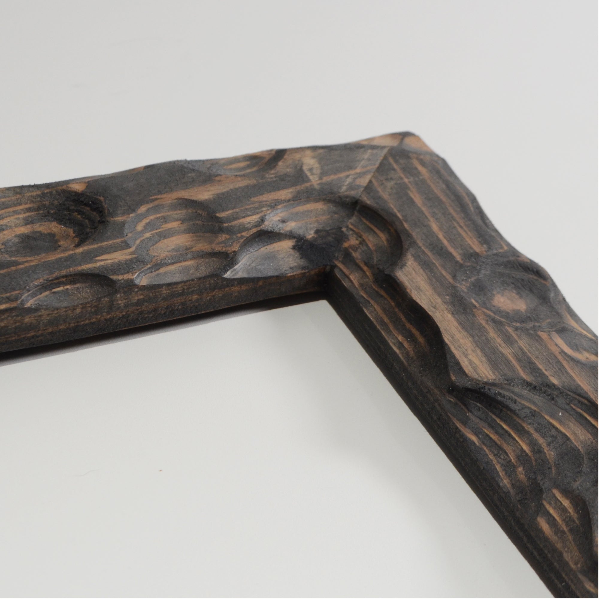 第3ワームホール：com / あぶく杢黒 /  abuku_b_04 / W33.5cm × H45.5cm / ビカクシダの額